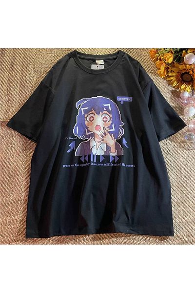 Gofeel Venwu Seneven - Unisex Oversize Μαύρο T-shirt