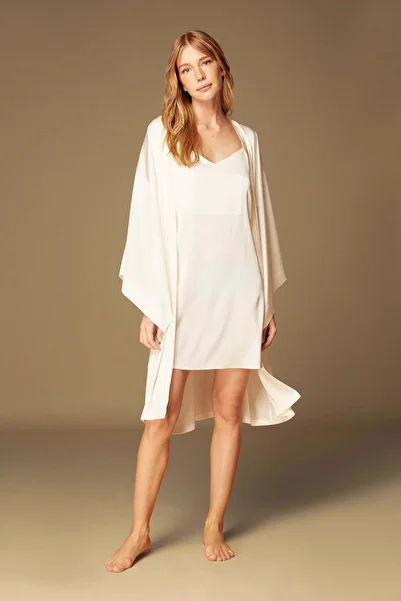 BONJOUR MADAME Ecru Pajama Set - Set of 2 1529