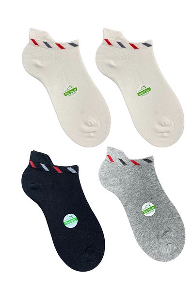 socksbox Unisex Bamboo Seamless Soft Booties Κάλτσες με Squeegee/4 ζευγάρια/37-43
