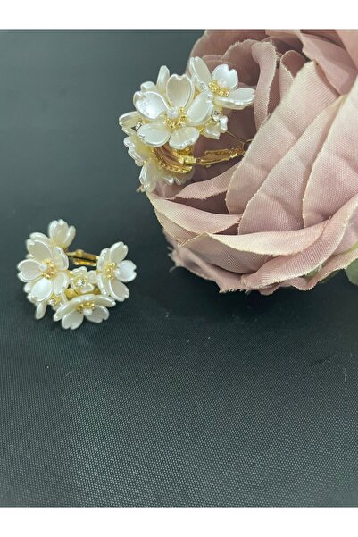 MFM STORE FLOWER MODEL RING EARRING