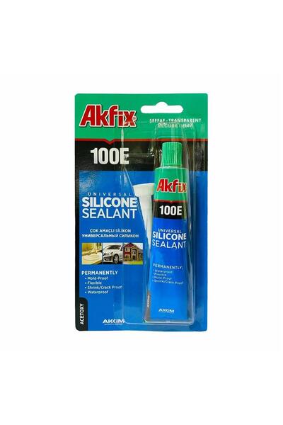Genel Markalar Akfix Tüp Silikon 50 ml Şeffaf - Suya Dayanıklı, Çok Amaçlı Si...