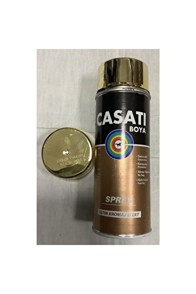 Casati Altın Kromaj Efekt Akrilik Sprey Boya 400ML-ALTIN 910