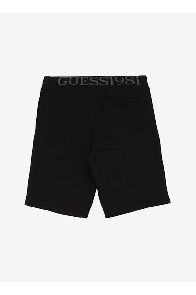 Guess Μαύρο ανδρικό σορτς φούτερ - M4GD10KBK32JBLK_CLOVIS SHORTS - REC