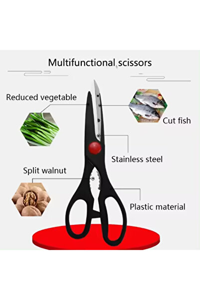 Modellino Multi Functional Scissors Perfect Kitchen Scissors Tailor Zigzag Sh...