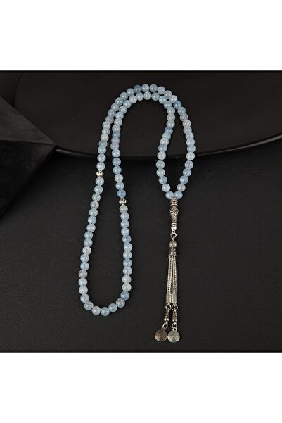 Mavera Doğaltaş Ακουαμαρίνα Φυσική Πέτρα Χάντρες προσευχής 99τμχ – 6mm