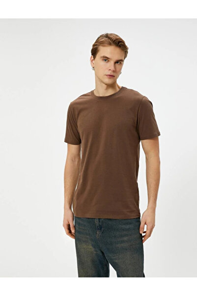 Koton Basic Tişört Slim Fit Bisiklet Yaka Kısa Kollu Pamuklu