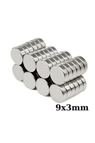 Motorobit 9x3mm Neodyum Güçlü Mıknatıs - Neodim Magnet