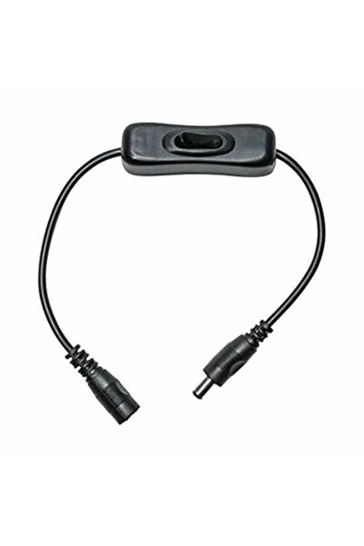 Motorobit Anahtarlı DC Adaptör Uzatma Kablosu -Siyah
