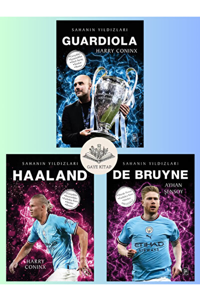 Parodi Yayınları Sahanın Yıldızları Guardiola / Haaland / De Bruyne ( 3 Kitap...