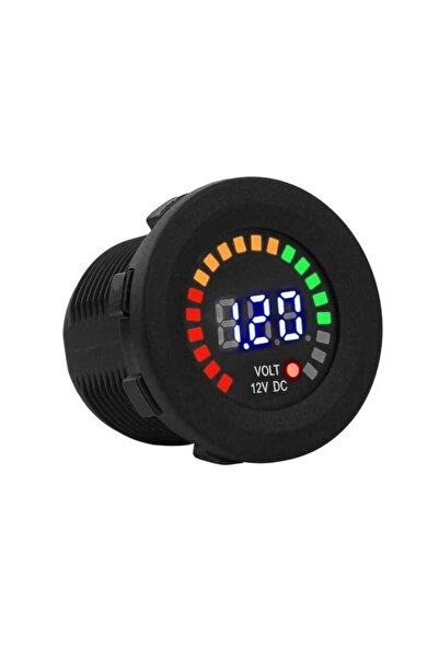 Motorobit 12V Araç Akü Kapasite Göstergesi 5-36V Voltmetre