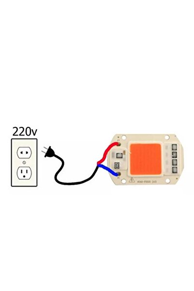 Motorobit Amber Kehribar 220V Projektör Cob Led 50W Driver Çipli