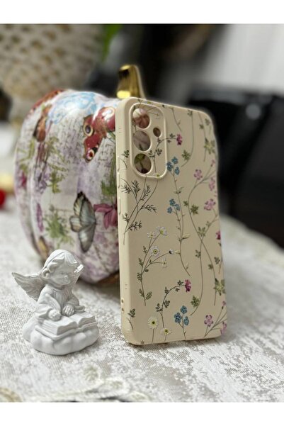 kalimera Samsung S21Fe Uyumlu Silikon İçi Kadife Kamera Korumalı Lansman Desenli Telefon Kılıfı