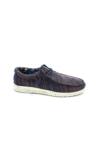 Scootland Light and Soft Design Men's Summer Comfort Navy Blue Textile Shoes