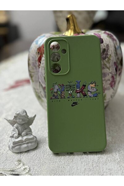 kalimera Samsung S21Fe Uyumlu Silikon İçi Kadife Kamera Korumalı Lansman Desenli Telefon Kılıfı