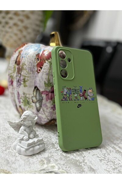 kalimera Samsung S21Fe Uyumlu Silikon İçi Kadife Kamera Korumalı Lansman Desenli Telefon Kılıfı