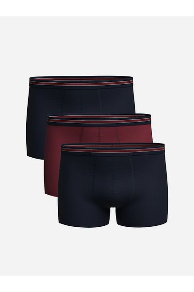 LC Waikiki Εύκαμπτο βαμβακερό ανδρικό σετ μπόξερ 3 τεμαχίων - Standard Mold
