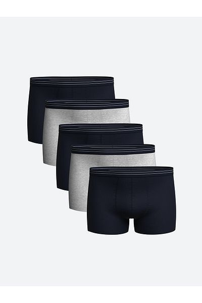 LC Waikiki Ανδρικά μποξεράκια 5 τεμαχίων εύκαμπτα βαμβακερά - Standard Fit