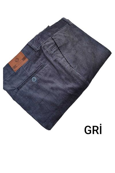 Ünal Giyim Velvet Large Size Cotton Trousers