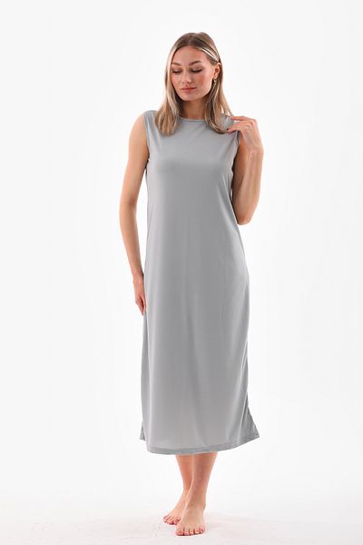 medipek Graues ärmelloses gefüttertes Unterwäsche-Unterkleid - Unterrock