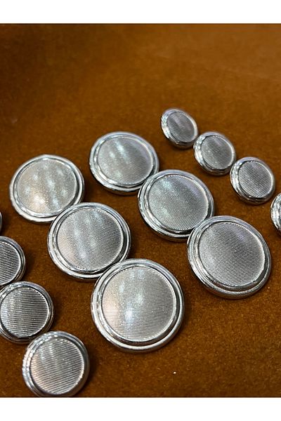 ODDA TASARIM ATÖLYESİ Silver plate model coat-jacket button set