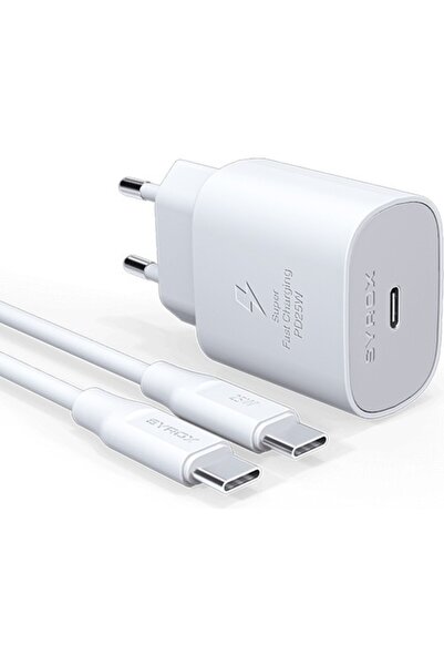 Syrox Samsung Galaxy Note 10 Note 20 Lite Ultra 5G Uyumlu 25W PD 1 METRE Type...