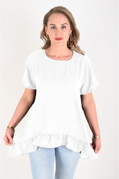 KSV Collection Γυναικείο τουνίκ με βολάν μέχρι το πάτωμα