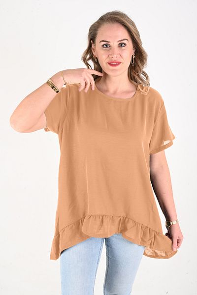 KSV Collection Γυναικείο τουνίκ με βολάν μέχρι το πάτωμα