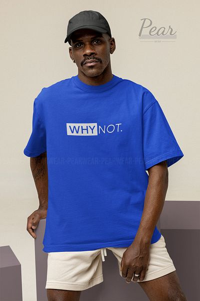 Pear Wear Γιατί όχι τυπωμένο Unisex T-Shirt Oversize T-shirt
