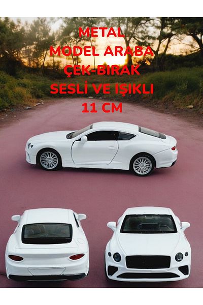 SEYFİKİRTASİYE Metal Model Car Pull-Drop with Sound and Light 11 cm