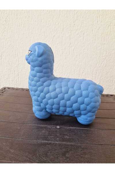 Lider MAGNESİA KOYUN PLASTİK KUMBARA MAVİ 15CM