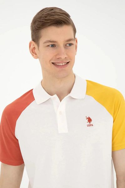 U.S. Polo Assn. Tricou polo pentru bărbați, U.S. Polo Assn.Ecru, cu ajustare normală, GARDNER DMLS