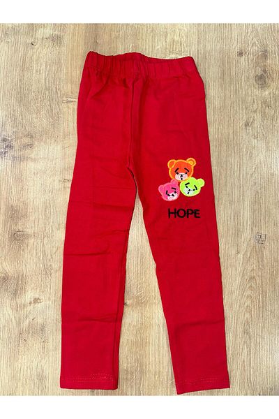 EDACAN İÇGİYİM Girl Embroidered Combed Cotton Leggings