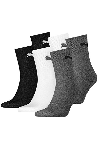 Puma Unisex Sportsocken, 6 Paar - Short Crew Socks, Tennissocken, einfarbig