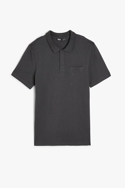 Koton Anthracite Men's T-Shirt 4SAM10160MK