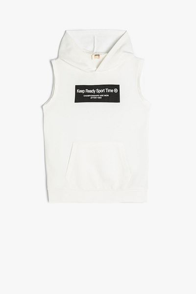 Koton Kids White Boy's Sweatshirt 4SKB10146TK