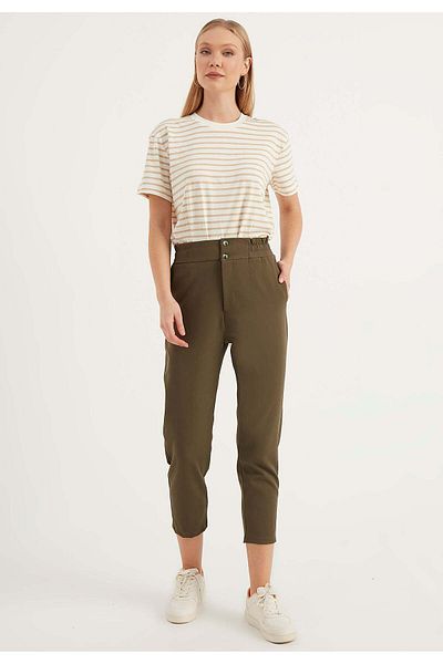 Herita Knöchellange, taillierte Hose