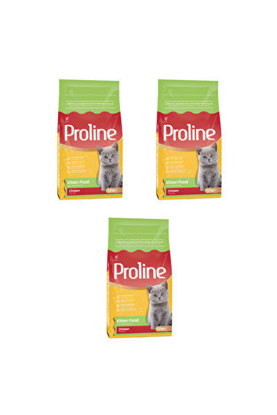 Pro Line Tavuklu Yavru Kedi Maması 1,2 Kg x 3 Adet