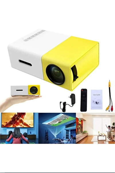 BLUE İNTER QASUL Profesyonel Ev Kamp Karavan Film Dizi Mini Taşınabilir Projektör HD Kalite