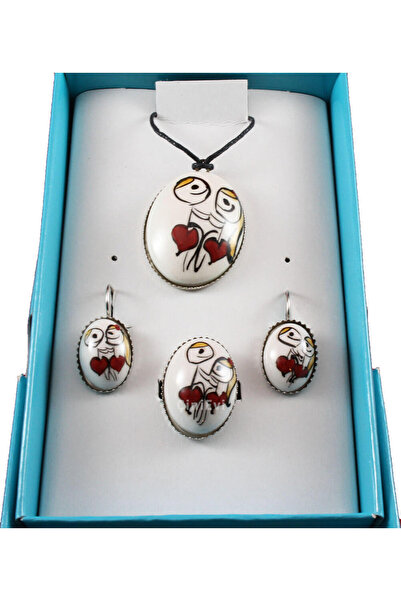 Çini Evi مجموعة مجوهرات البلاط للأزواج المحبين