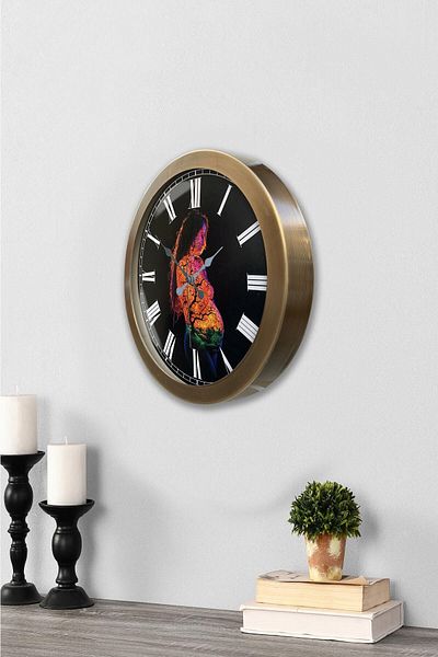 Kasva Concept Antique Metal Natural Wall Clock 36 cm