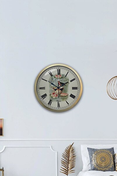 Genel Markalar Hediyelik 40 Cm Eskitme Metal Mutfak Duvar Saati