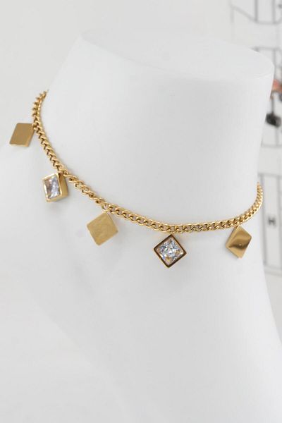 By Zeyna Aksesuar Women's 316 L Tarnishproof Anti Allergenic Steel Anklet Zy00020