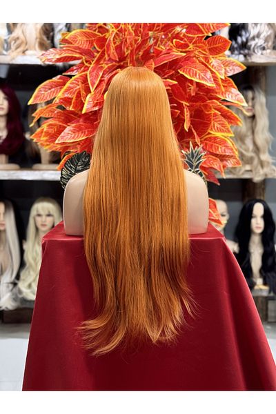 Fenomen Peruk New Season Copper Rivet Straight Wig