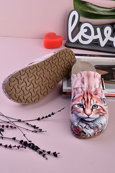 DOGİYE 8079 Παντόφλες Sabo Comfort με στάμπα Maine Coon Cat