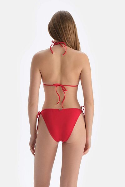 Dagi Rotes kleines Triangel-Bikinioberteil