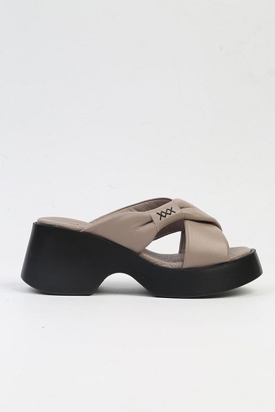 Pierre Cardin Pc-7196-3968 Mink Women's Platform Slippers