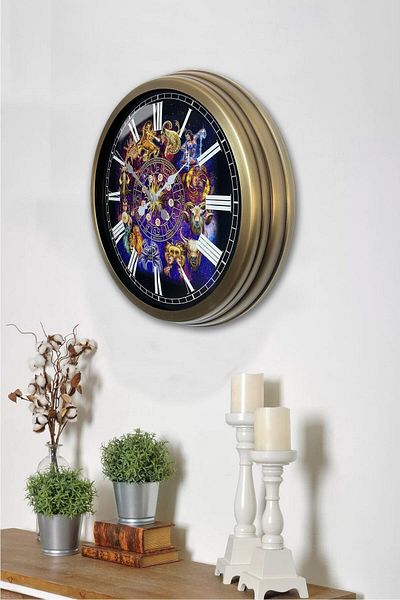 Kasva Concept 40 cm Antique Metal Signs Gift Wall Clock
