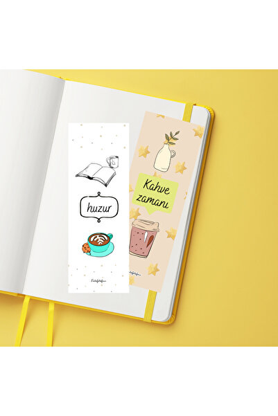 Fatofotofan Set of 2 Coffee Shop Bookmarks