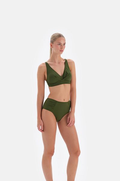 Eros 3003Mm Khakifarbenes Bikinioberteil mit Raffung