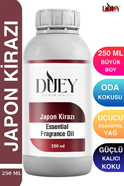 DUEY Japon Kirazı Uçucu Yağ 250 Ml Mum Esansı, Oda Kokusu, Hava Nemlendiricis...